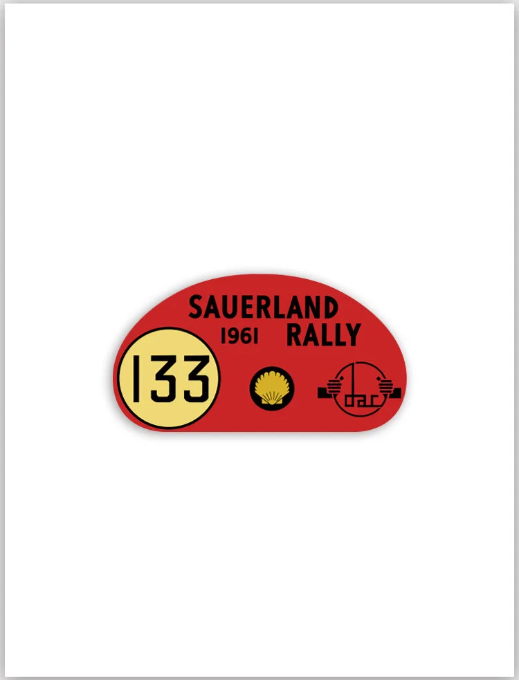 The Air Factor-Porsche Decals Vintage Sauerland Rally Decals